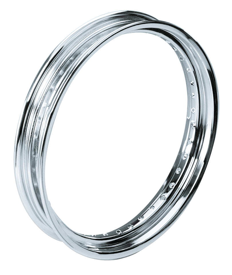 CHROME 19" FRONT RIM WITH ROLLED EDGES - view 1