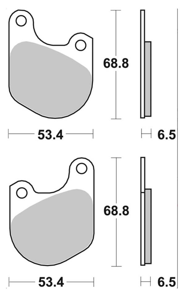 SBS FRONT DISC BRAKE PADS - view 1 Main image