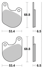 SBS FRONT DISC BRAKE PADS - view 1