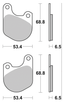 SBS FRONT DISC BRAKE PADS - view 1