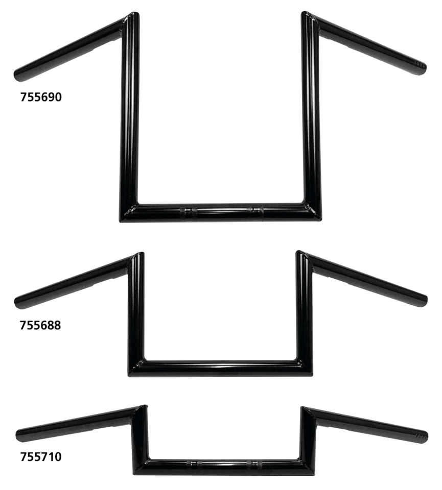 WESTLAND CUSTOMS ONE INCH DIAMETER SQUARE APE HANGERS - view 2