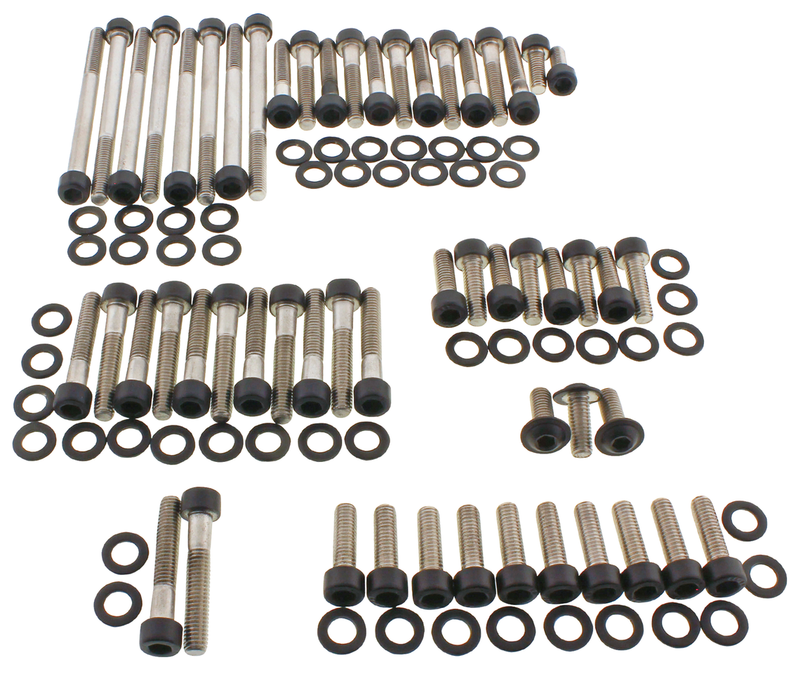 BLACK STAINLESS STEEL DRIVETRAIN SCREW KITS - view 1 Main image