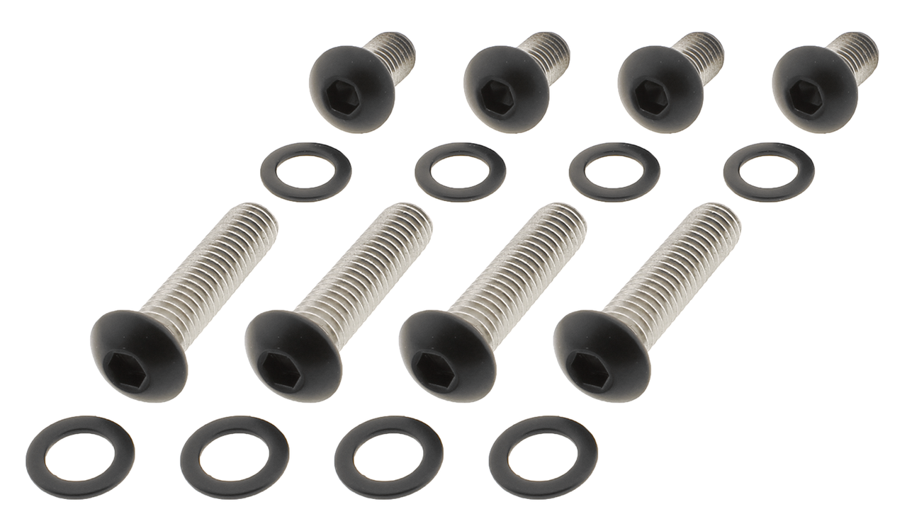 BLACK STAINLESS STEEL FENDER STRUT SCREW KITS - view 1