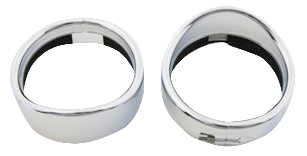 FRENCHED VISOR STYLE SPOTLIGHT TRIM RINGS - view 1