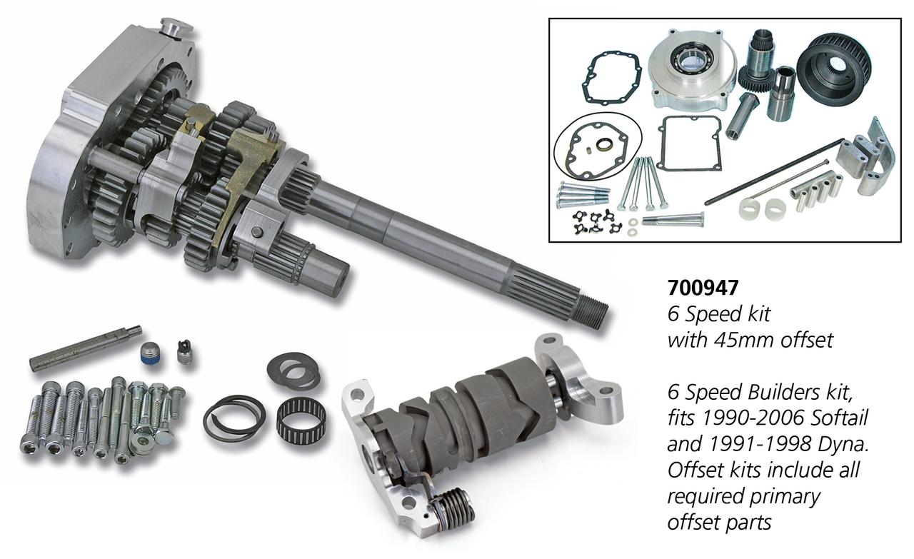 ZODIAC'S 6 SPEED CONVERSION FOR SOFTAIL AND DYNA 5 SPEED TRANSMISSIONS - view 1