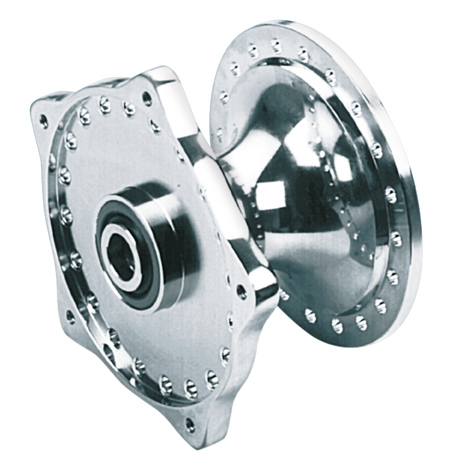 CHROME FRONT HUB 1974-1977 FX & SPORTSTER - view 1