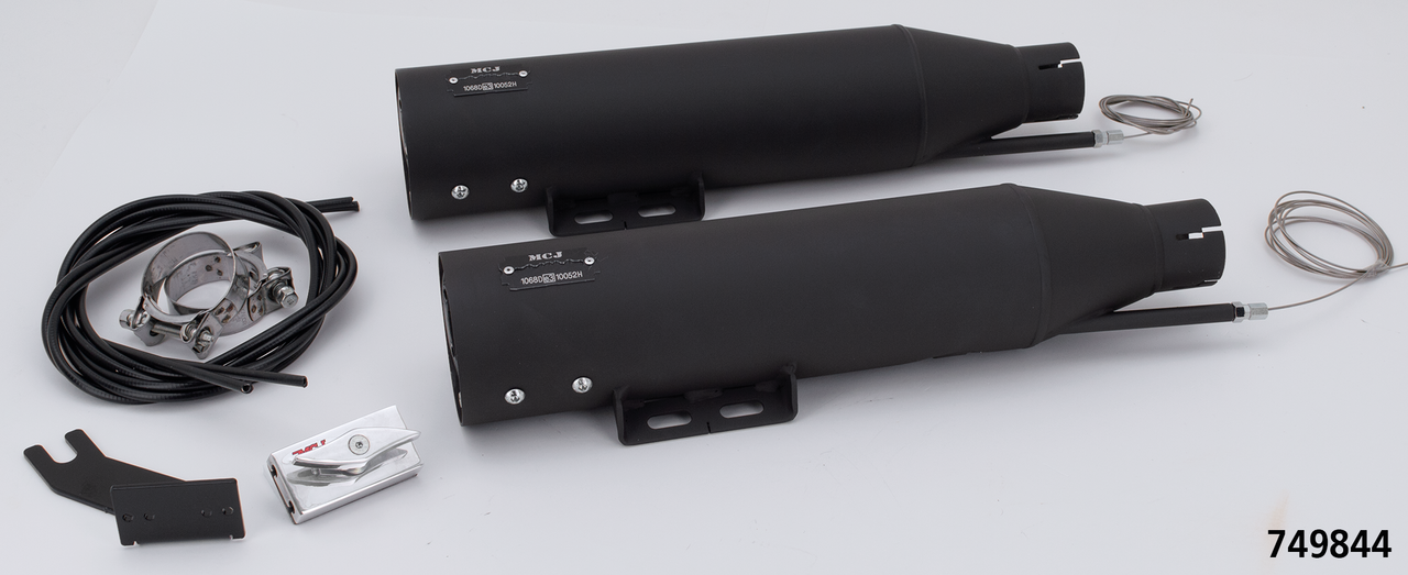 MCJ ADJUSTABLE EXHAUSTS FOR MILWAUKEE EIGHT SOFTAIL - view 1 Main image
