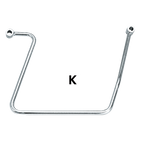 CHROME SADDLEBAG SUPPORTS - view 1
