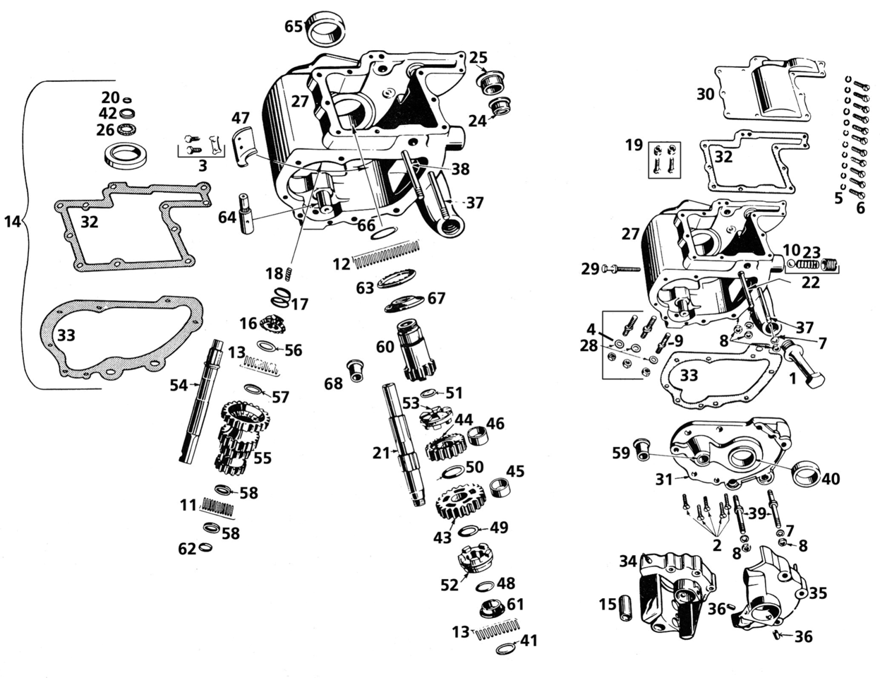 TRANSMISSION PARTS 45CI TWINS - view 1 Main image