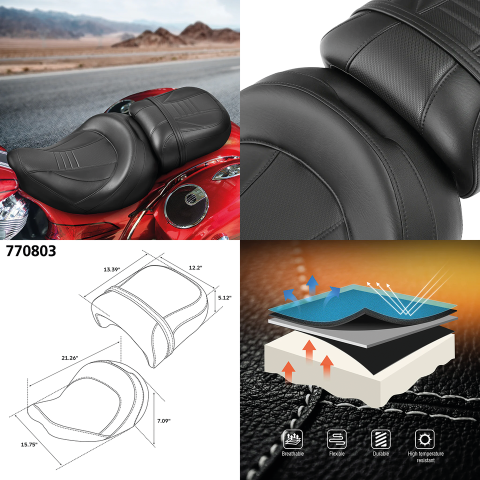 C.C. RIDER 2-UP SEAT FOR BIG INCH INDIAN Secondary image