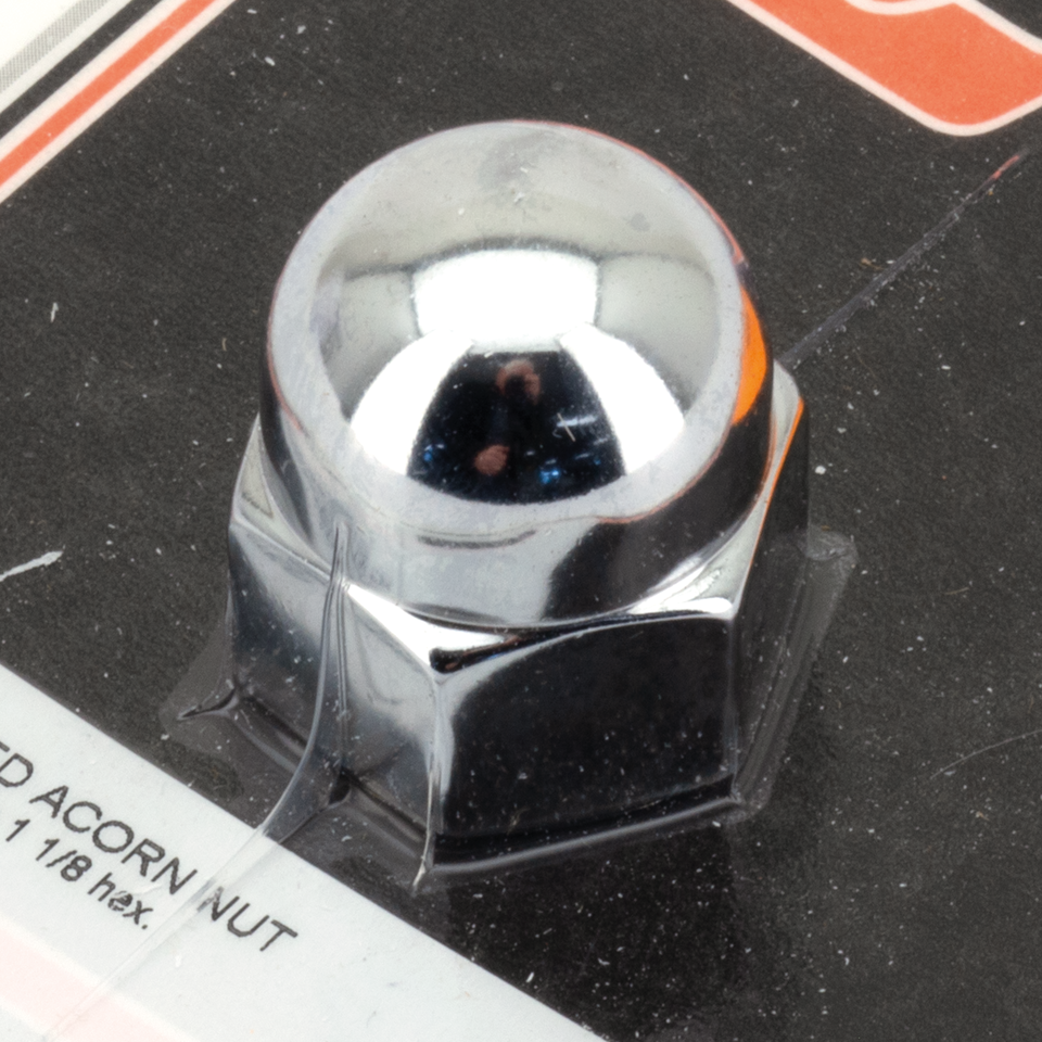 COLONY ROUND TOP CHROME ACORN NUTS - view 1 Main image