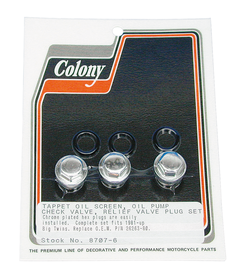 OIL PUMP AND TAPPET SCREEN PLUG SET - view 1