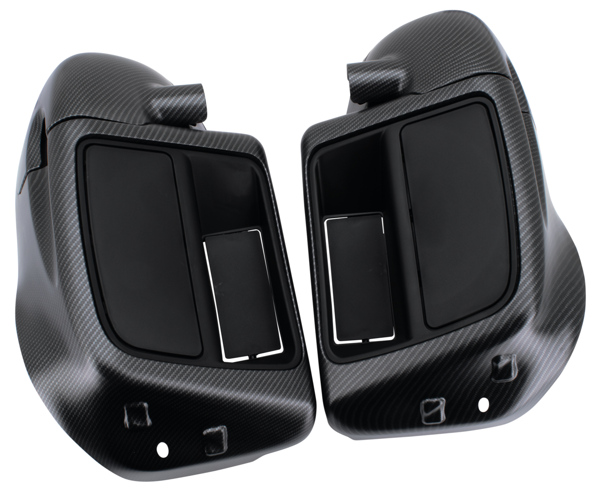 CARBON LOOK FAIRING LOWERS WITH GLOVE BOXES - view 1