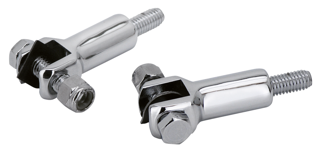 CHROME PASSENGER FOOT PEG SUPPORTS - view 2