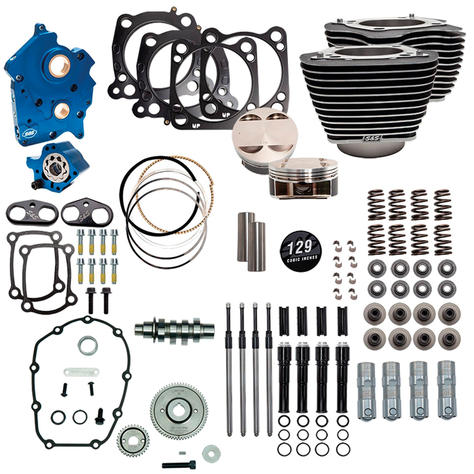 S&S 124CI, 128CI, 129CI & 132CI POWER PACKAGES FOR MILWAUKEE EIGHT - view 1 Main image
