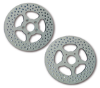 REV"O"LUTION POLISHED 5 POINT STAR DISC BRAKE ROTORS - view 3