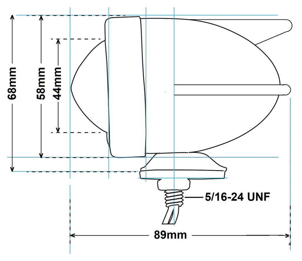 BULLET MARKER LIGHT 3 WINGS - view 1