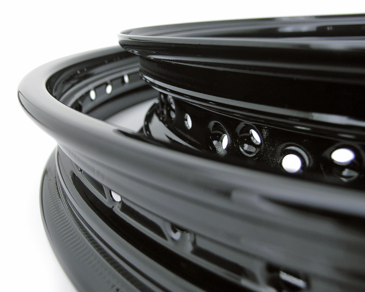 BLACK POWDER COATED RIMS - view 1 Main image
