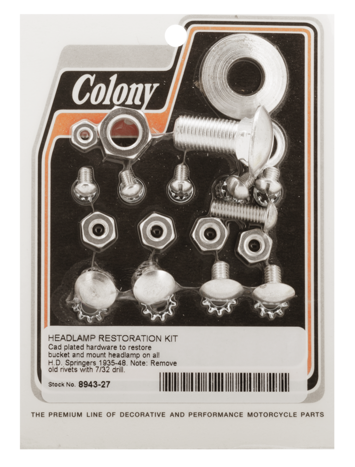 HEADLIGHT MOUNT RESTORATION KIT 1935-1948 - view 1