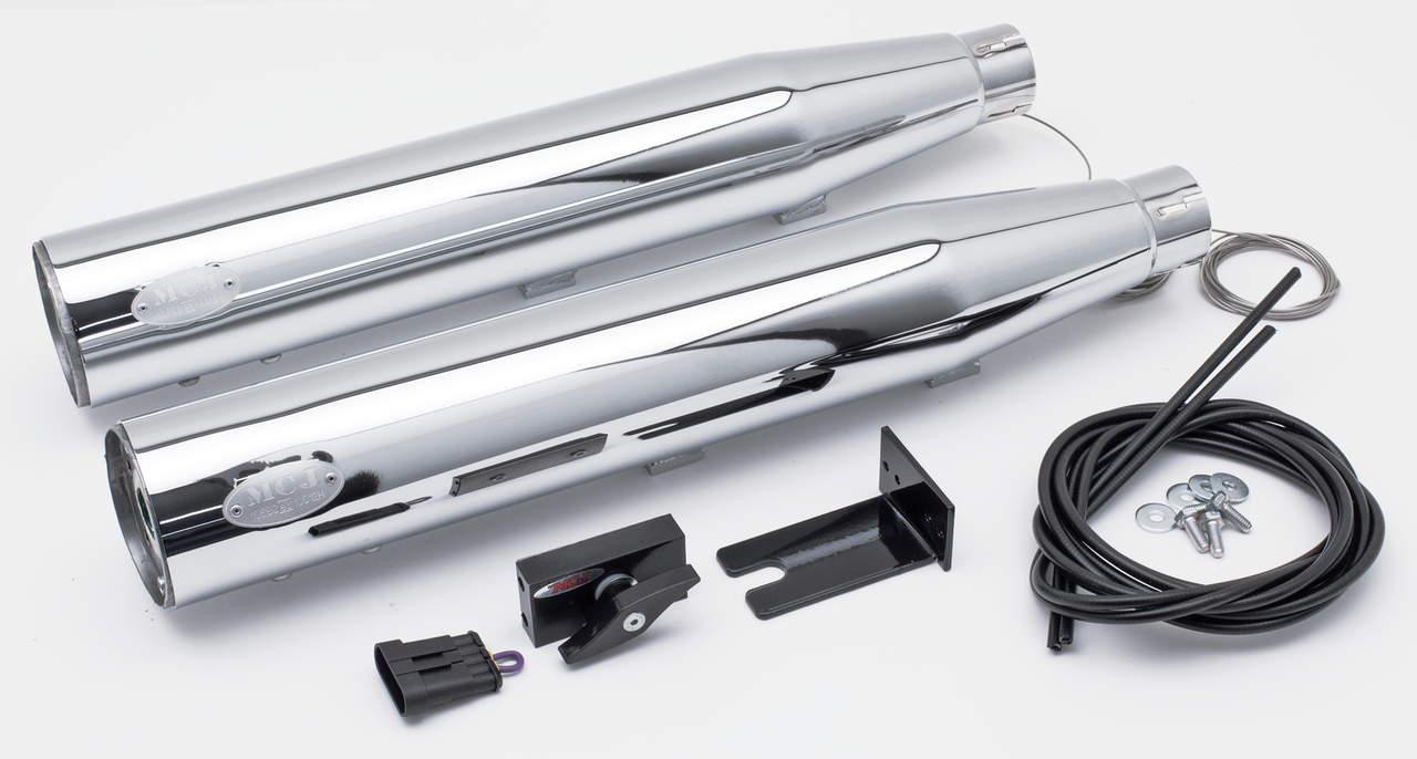 MCJ ADJUSTABLE EXHAUSTS FOR TWIN CAM SOFTAIL - view 1