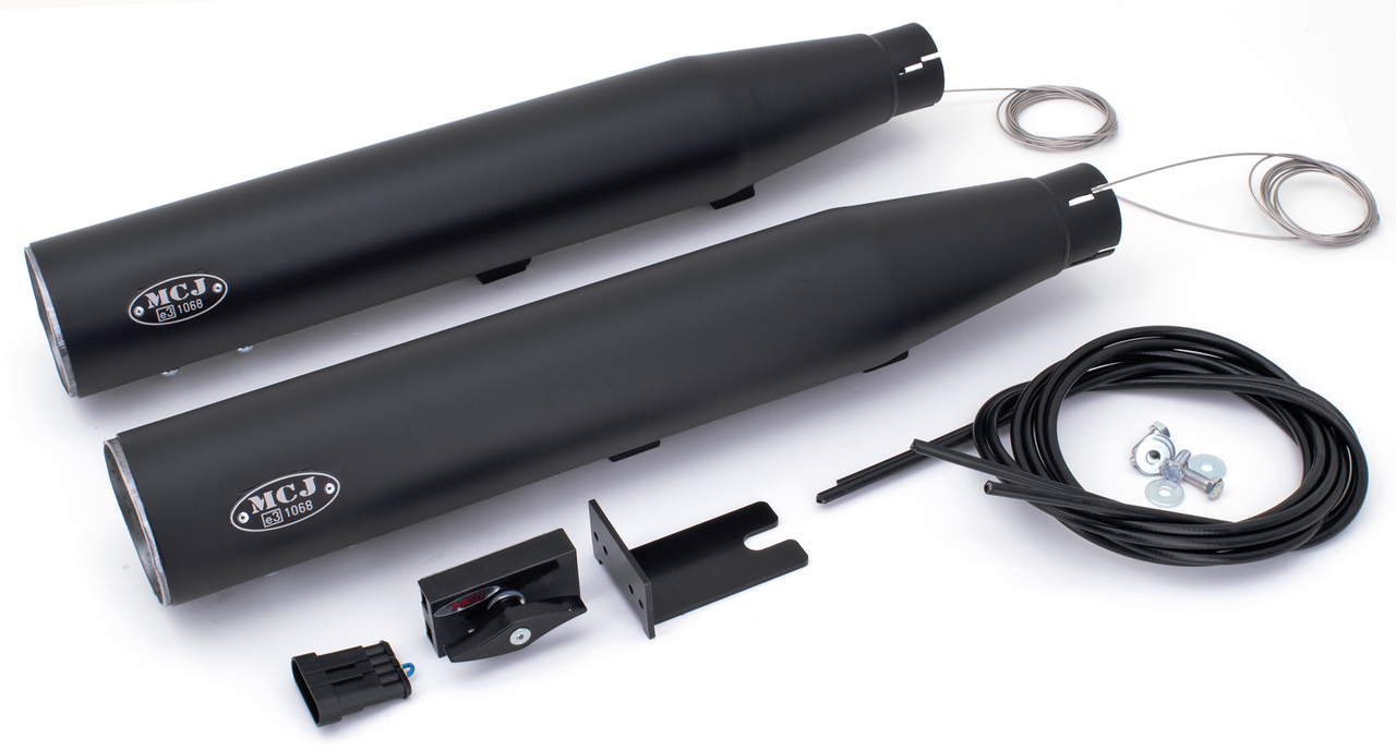 MCJ ADJUSTABLE EXHAUSTS FOR TWIN CAM SOFTAIL - view 1