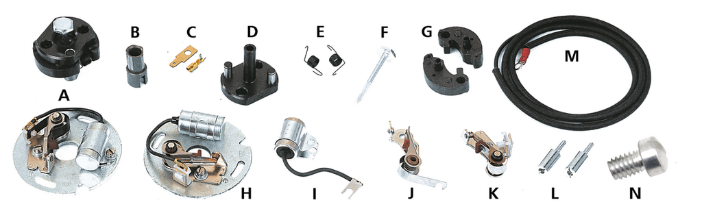 IGNITION AND ADVANCE UNIT REPLACEMENT PARTS - view 2