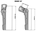 VITY'S ADJUSTABLE RISERS FOR MILWAUKEE EIGHT SOFTAIL - view 2