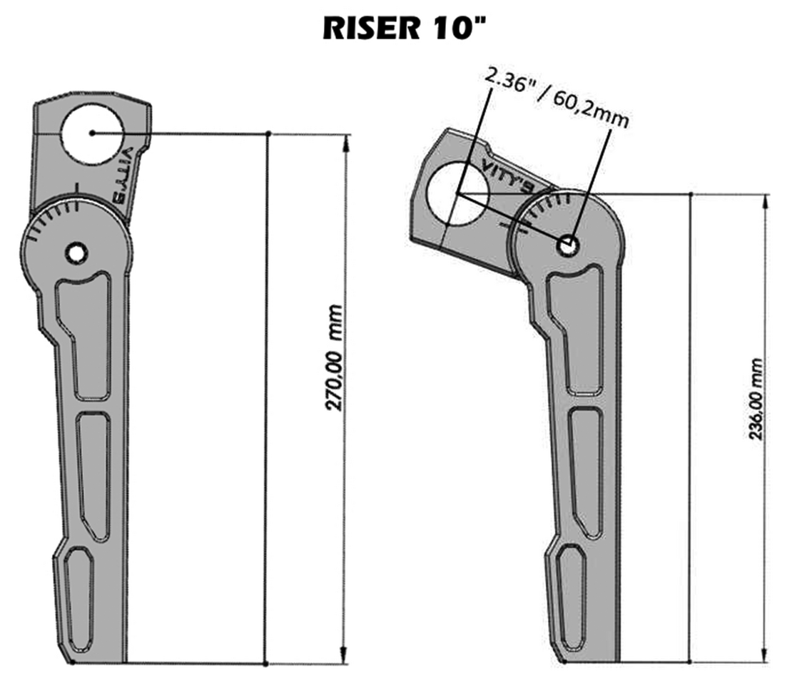 VITY'S ADJUSTABLE RISERS FOR MILWAUKEE EIGHT SOFTAIL - view 2