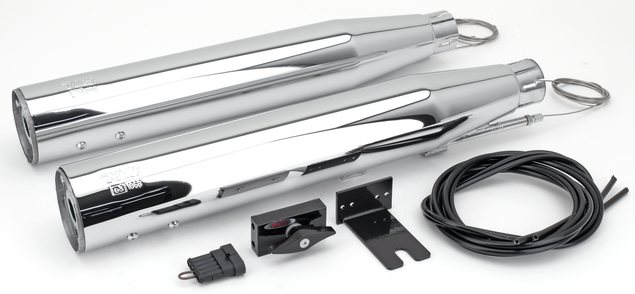 MCJ ADJUSTABLE EXHAUSTS FOR TWIN CAM SOFTAIL - view 1 Main image