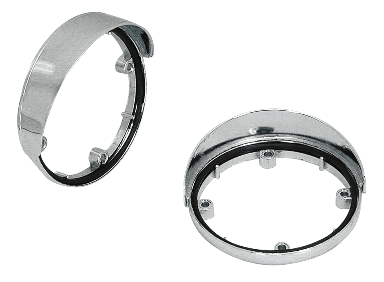 CHROME-PLATED DIE-CAST TURN SIGNAL VISORS - view 1 Main image