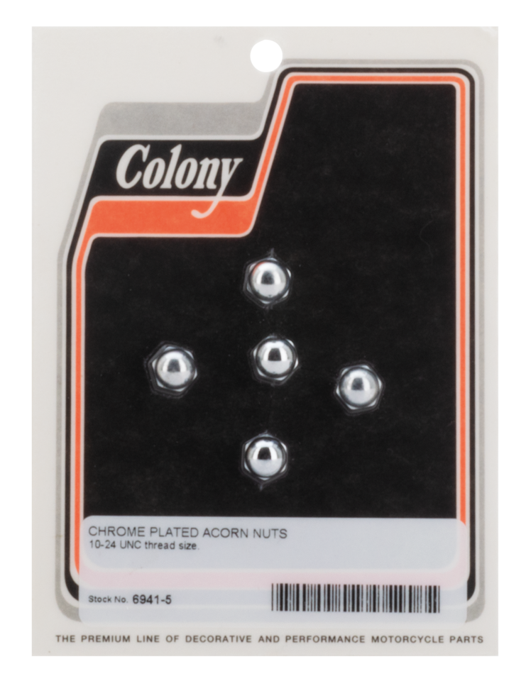 COLONY ROUND TOP CHROME ACORN NUTS - view 1 Main image