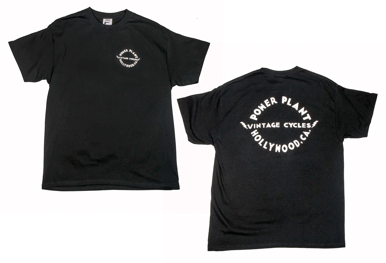 P16 Powerplant Staple Vintage Cycles Tee, Black, P16 Powerplant Staple Vintage Cycles Tee, Black S - view 2 Main image