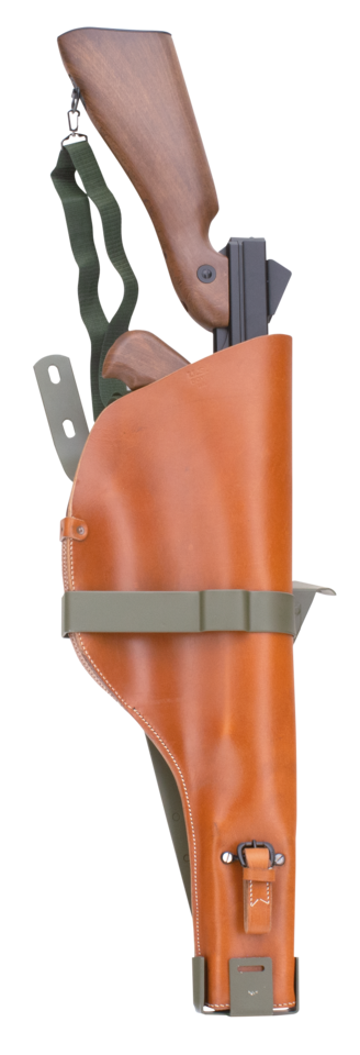SAMWEL SUBMACHINE GUN BRACKET, AMMUNITION BOX AND SCABBARD - view 1 Main image