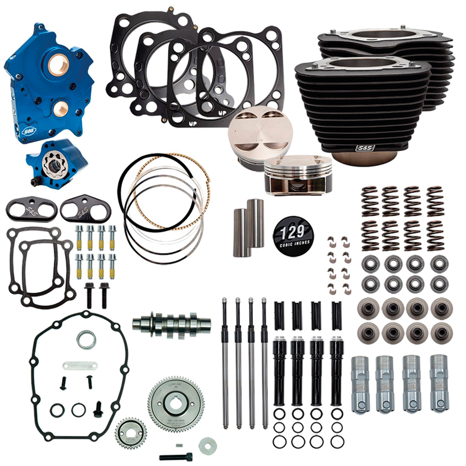 S&S 124CI, 128CI, 129CI & 132CI POWER PACKAGES FOR MILWAUKEE EIGHT - view 1