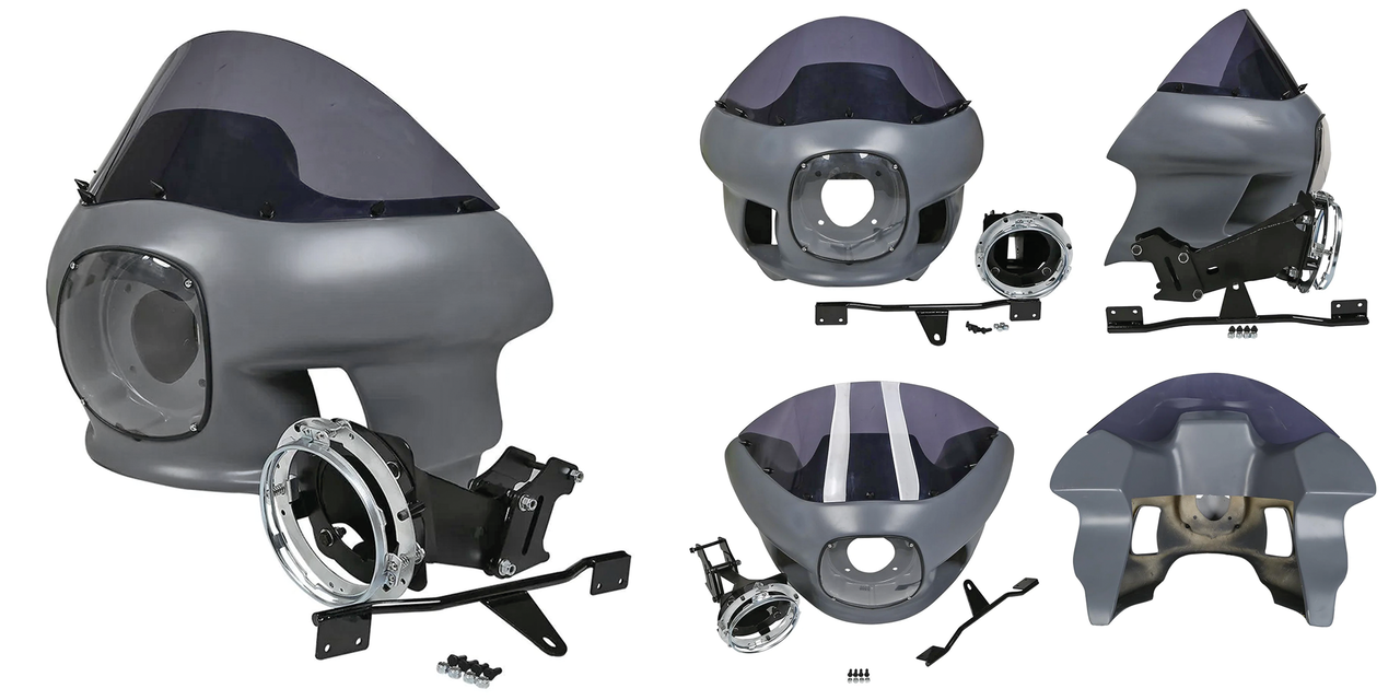 FXR POLICE STYLE FAIRING FOR TWIN CAM DYNA AND MILWAUKEE EIGHT SOFTAIL - view 1 Main image