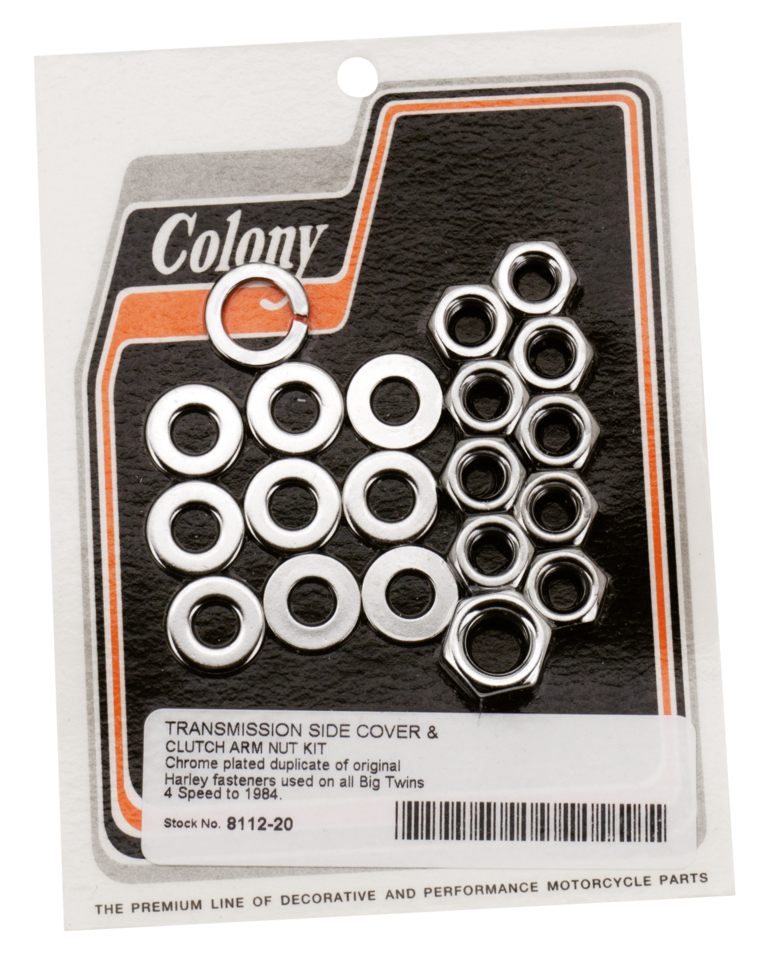 COLONY 4-SPEED BIG TWIN TRANSMISSION SIDE COVER NUT KITS - view 1