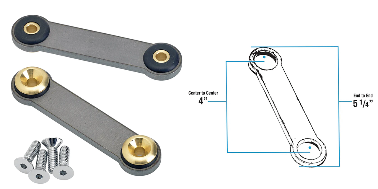 LOWBROW CUSTOMS WELD-ON UNIVERSAL GAS TANK MOUNT KIT Secondary image