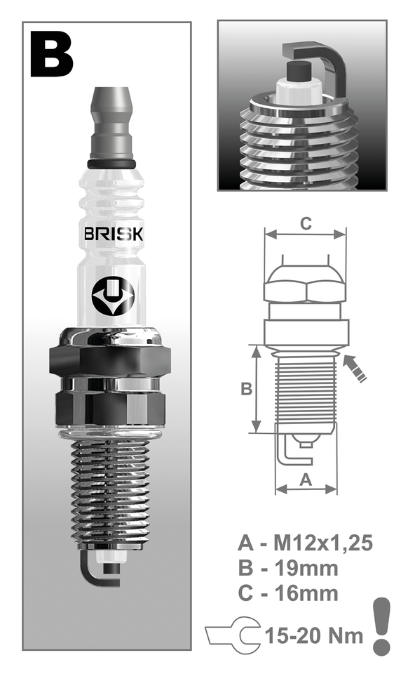 BRISK SPARK PLUGS - view 1