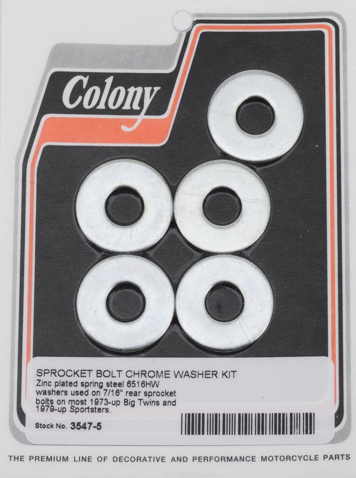 ZINC PLATED REAR WHEEL SPROCKET HARDWARE KITS - view 1 Main image