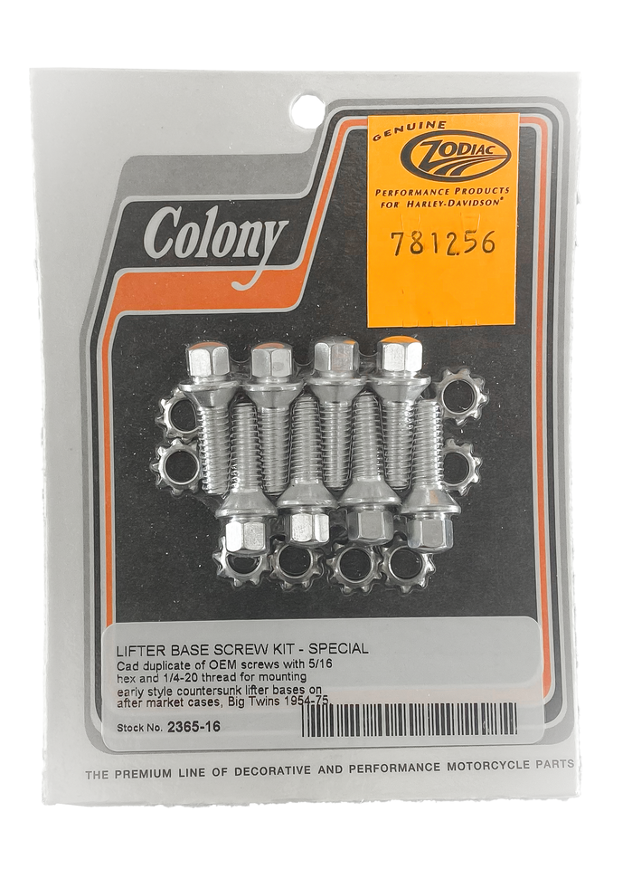 LIFTER BASE & TAPPET BLOCK SCREWS - view 1