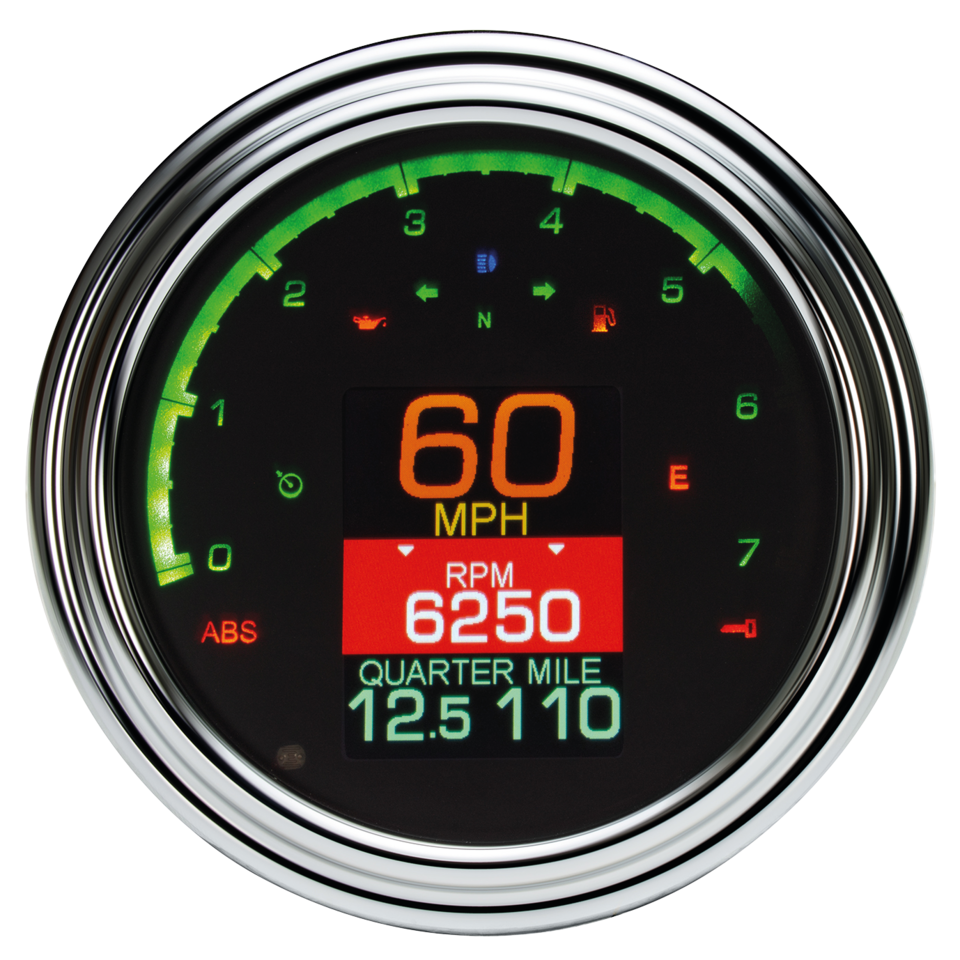 DAKOTA DIGITAL MLX-2000 FAT BOB-STYLE SPEEDO/TACHO - view 1
