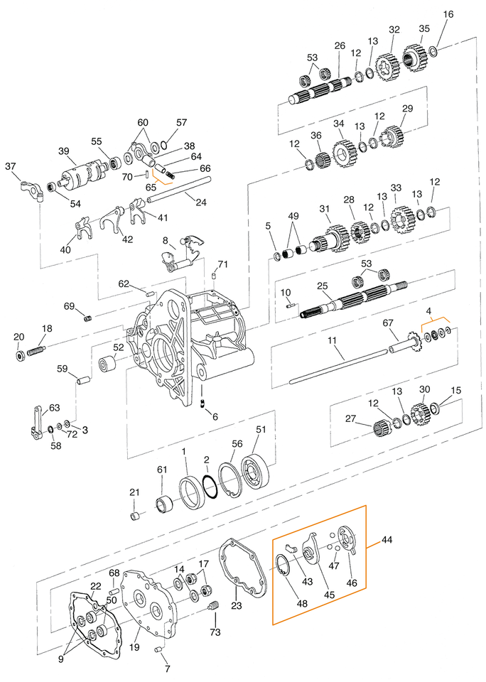 TRANSMISSION GASKET, O-RINGS AND SEALS FOR 5 SPEED BIG TWIN - view 2