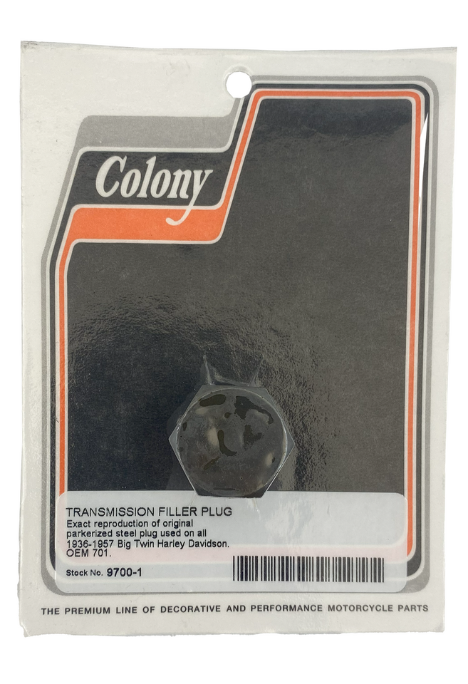 TRANSMISSION FILLER PLUG FOR 4 SPEED BIG TWIN - view 1