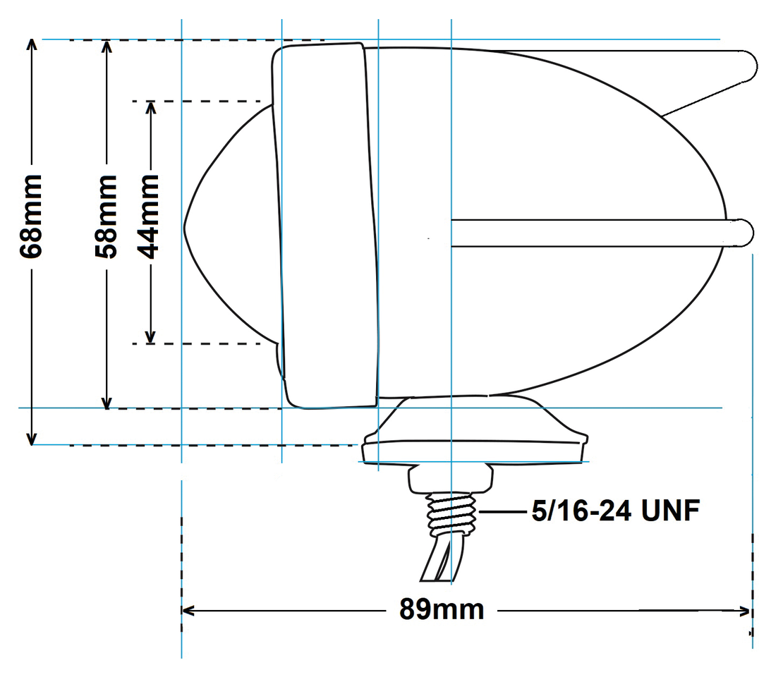 BULLET MARKER LIGHT 3 WINGS - view 1