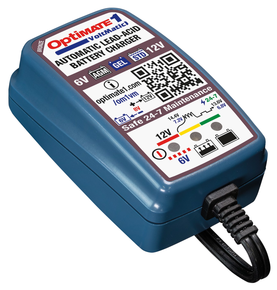 OPTIMATE 1 VOLTMATIC 6 & 12 VOLT BATTERY CHARGER - view 1