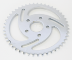 "SWIRLED" REAR SPROCKETS WITH CHROME FINISH - view 2