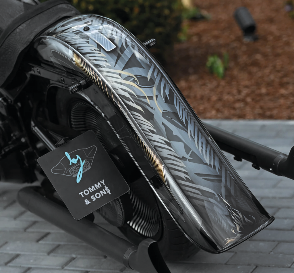 CHICANO REAR FENDER FOR SOFTAIL BY TOMMY & SONS - view 2