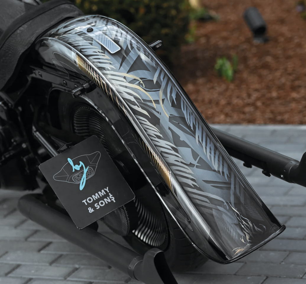 CHICANO REAR FENDER FOR SOFTAIL BY TOMMY & SONS - view 2