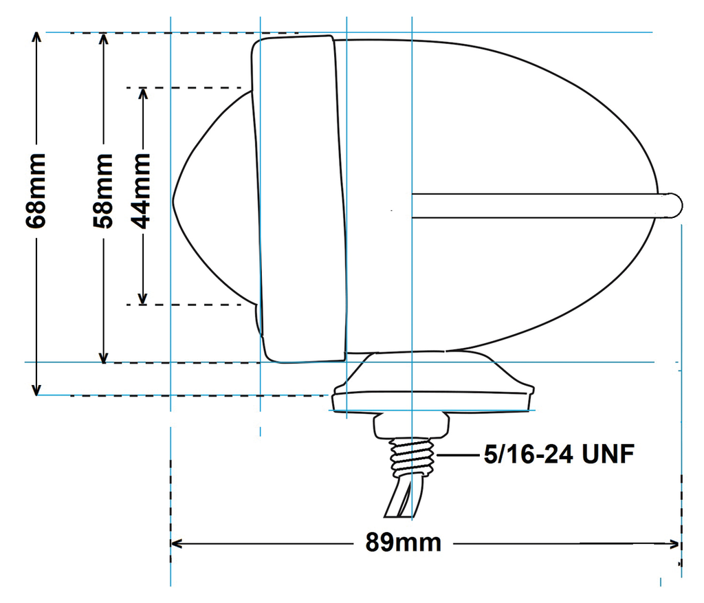 BULLET MARKER LIGHT "WINGED" - view 1
