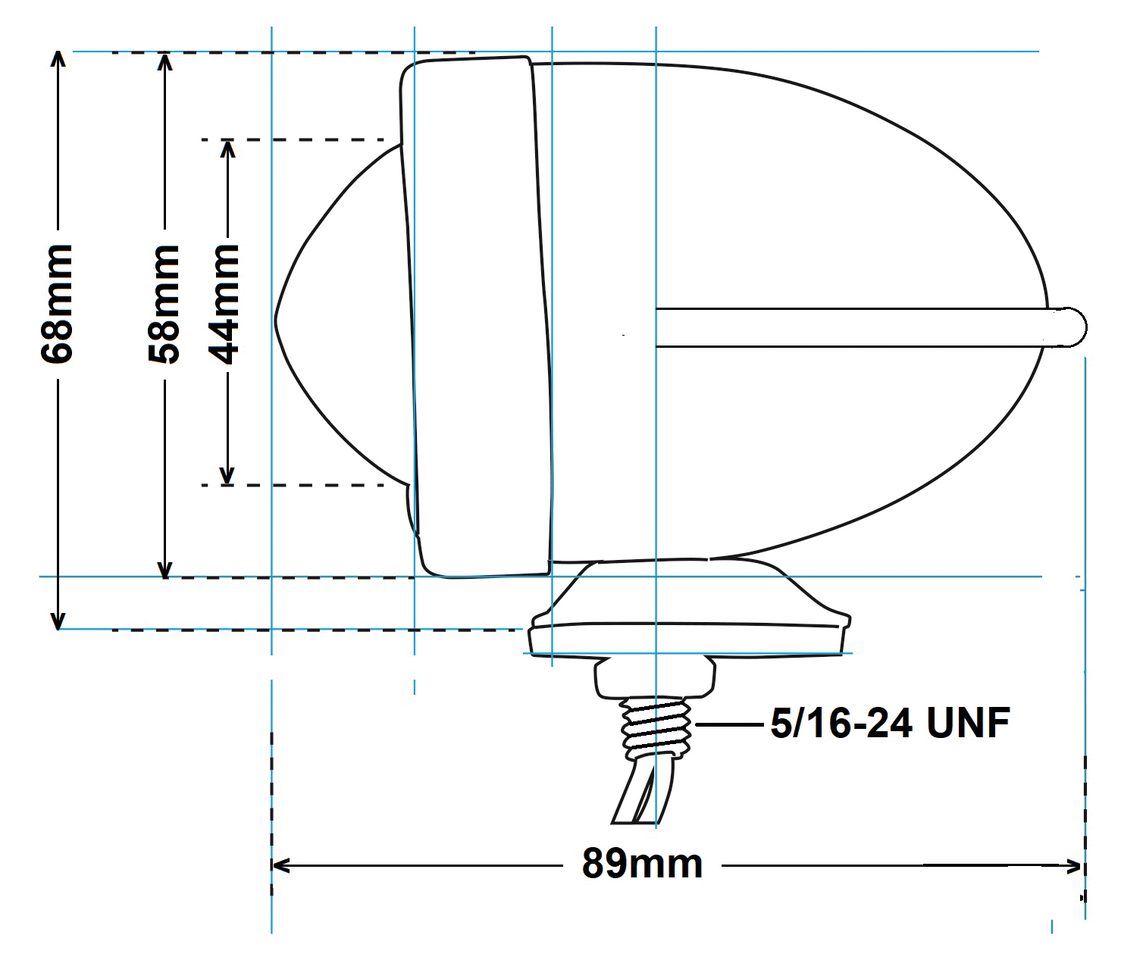 BULLET MARKER LIGHT "WINGED" - view 1